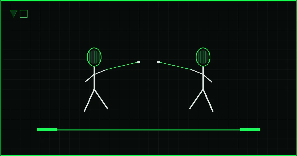 Abstract saber fencing illustration for Fencing Salute Rules: How to Salute in Saber and What Changed in 2026