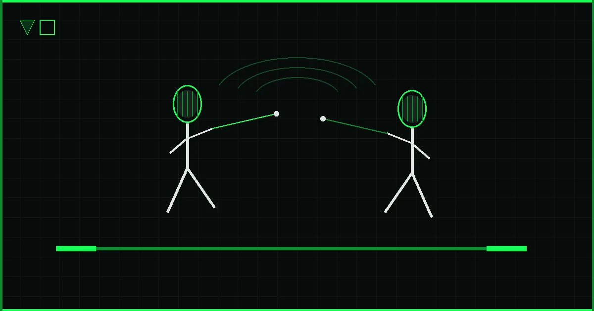Abstract saber fencing illustration for What Is Point in Line in Saber Fencing?